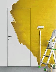 Межкомнатная дверь Luxdoors Скрытый DANAPRIS 45 контур хром 800 правый