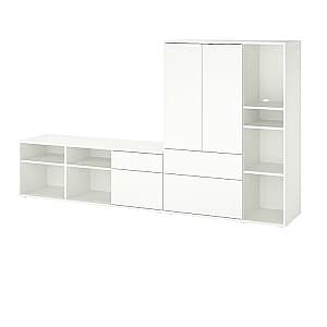 Living IKEA Vihals 251x37x140, alb