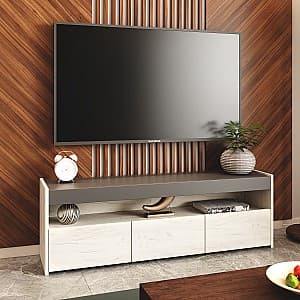 Comoda TV ML Mobila ML-1 Stejar Kraft Alb/Antracit