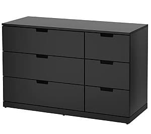 Comoda IKEA Nordli Anthracite 120 × 76 cm (6 sertare)