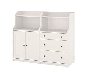 Comoda IKEA Hauga white 139x46x116 cm