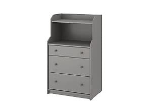 Comoda IKEA Hauga Gray 70×116 cm