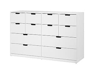 Комод IKEA Nordli white 160x99 см (12 ящиков)