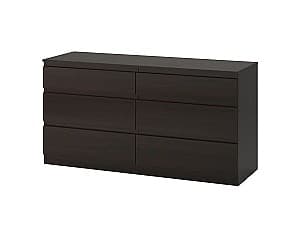 Comoda IKEA Kullen black-brown 140x72 cm