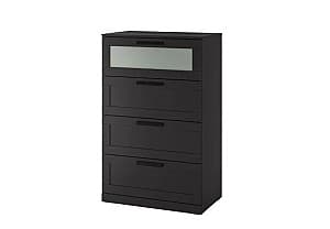 Comoda IKEA Brimnes black 78×124 cm ( 4 sertare )