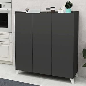 Comoda Fabulous Multifunctional Cabinet With 3 Door (Anthracite)