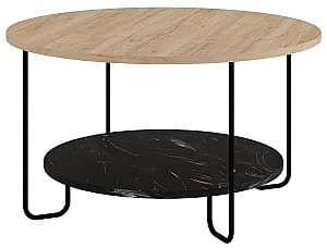 Masa de reviste DECO Corro Oak(Stejar)/Lotus(Negru)