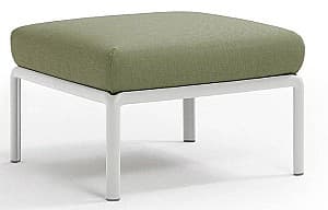 Banchetă Nardi KOMODO POUF Sunbrella 40369.00.140 Alb/Jungla (Verde)