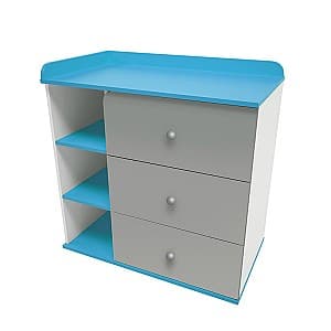 Детский комод Polini Kids Sky 5085 Blue-Grey