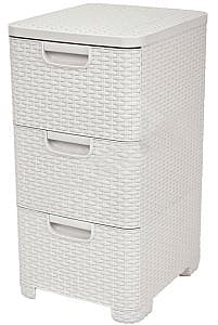 Comoda Curver 32x37x63 3 sertare (White)