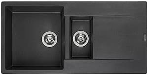 Кухонная мойка Reginox Amsterdam 15 Black SIlver