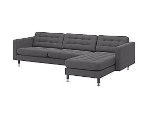 Угловой диван IKEA Landskrona Gunnared dark grey/metal (4 места)