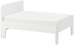 Pat copii IKEA Slakt cu somiera 80x200 Alb