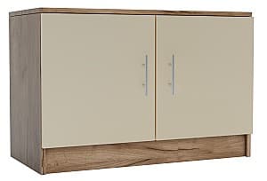 Обувница Confort-NV Стефани Дуб Крафт Табако(Коричневый)/Сатин(Бежевый)