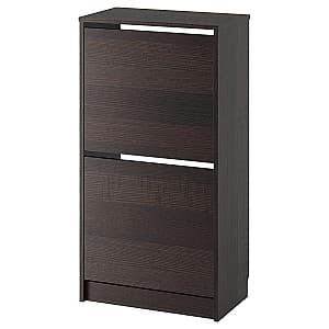 Pantofar IKEA Bissa 2 compartimente Black-Brown 49x29x93 cm