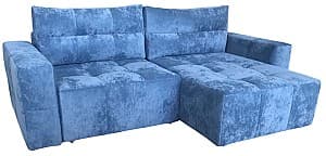 Canapea de colt StarM Neo2 (2.52x1.63 m / 2x1.63 m) Velur Plus Albastru