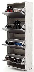 Обувница ML Mobila МЛ-3 Дуб Крафт Белый/Антрацит(Серый)