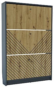 Обувница Confort-NV Бристоль №1 Антрацит(Серый)/Дуб Артизан(Коричневый)