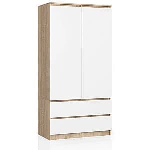 Детский шкаф Akord S90 2D2SZ Sonoma Oak/White