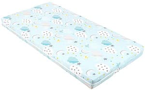 Saltea Kikka Boo Fantasia Plus Clouds Blue, 120x60x6 cm