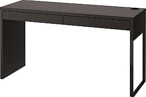 Masa de birou IKEA Mick black brown 142x50 cm