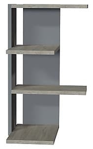 Raft de perete Smartex RD9 Grafit+Stejar Deschis