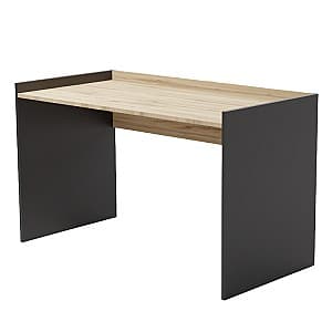 Masa de birou Smartex Tab (130cm) Black/Dark Oak