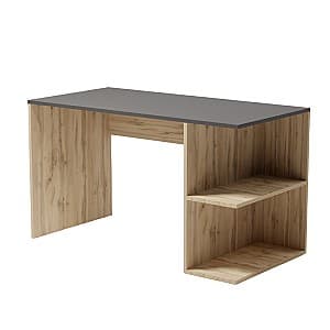 Masa de birou Smartex Comp (130cm) Black/Dark Oak