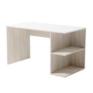 Masa de birou Smartex Comp (130cm) White/Light Oak