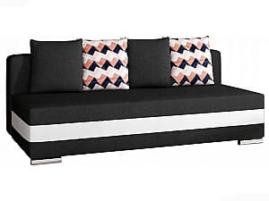 Диван Eltap Calia Sawana 14/Soft 17/Zigzag 60 Black/White