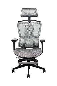 Fotoliu de birou CUSTÓ Split Gri