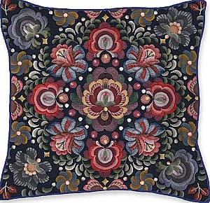 Подушка PIP Studio Ricamo Square Cushion Dark Blue