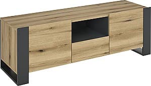 Тумба под ТВ MG-Plus Combo 140 Графит(Серый)/Дуб Эвок(Коричневый)