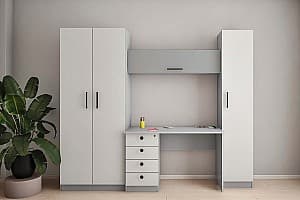 Детская комната PS Илюша У 2.4 м Серый / Светло Серый