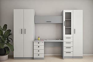 Детская комната PS Илюша Макси У 2.8 м Серый / Светло Серый