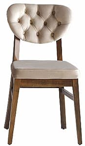 Стул Necoline Elma  Бежевый / Орех (Коричневый)