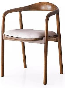 Стул Necoline Palm Бежевый / Орех (Коричневый)