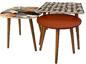 Masa de reviste Dogtas TRINA (set din 3)