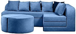 Canapea Edka Jupiter 210x280 cm M33 Albastru acvamarin