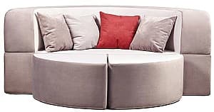 Диван Edka Luna 200 cm M15 Светло-розовый