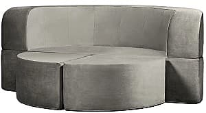 Canapea Edka Luna 200 cm M18 Gri inchis