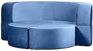 Диван Edka Luna 200 cm M33 Синий аквамарин