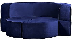 Canapea Edka Luna 200 cm M34 Albastru inchis