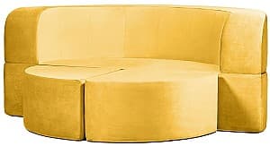 Диван Edka Luna 200 cm M101 Желтый охра
