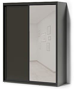 Dulap-Cupe Fabrik Home Oslo 1600 (1 oglinda) Bazalt (Negru)