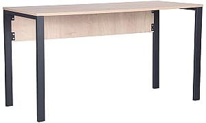 Офисный стол Art Metal Furniture Pluto 1380 Графит/Дуб (Бежевый)