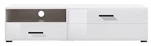 Comoda TV Yasen Vusher RTV1D1SP Nimphea Alb/Alb Lucios