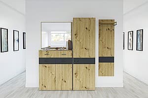 Прихожая Confort-NV Урбан №2 Дуб Артизан / Антрацит