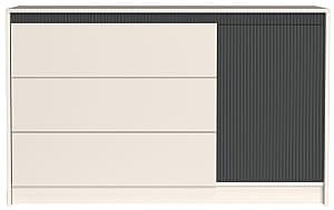 Comoda Yasen Monako KOM1D3S Cașmir (Bej) / Elegant Gri Softtouch