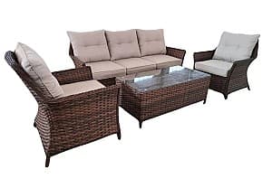 Set de mobila de grădină Sonmez HOLA TROPICANA Wengue (Maro)